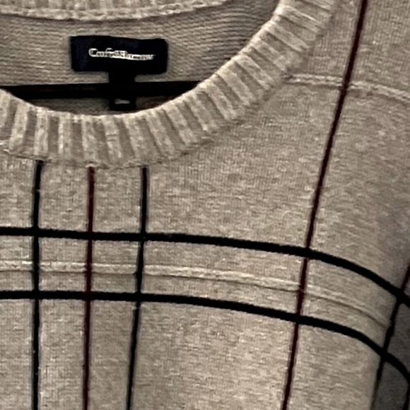 Men's Croft & Barrow Sweater size XL gray long sleeve crew neck - Picture 2 of 7